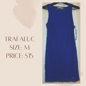 Blue business casual sleeveless dress